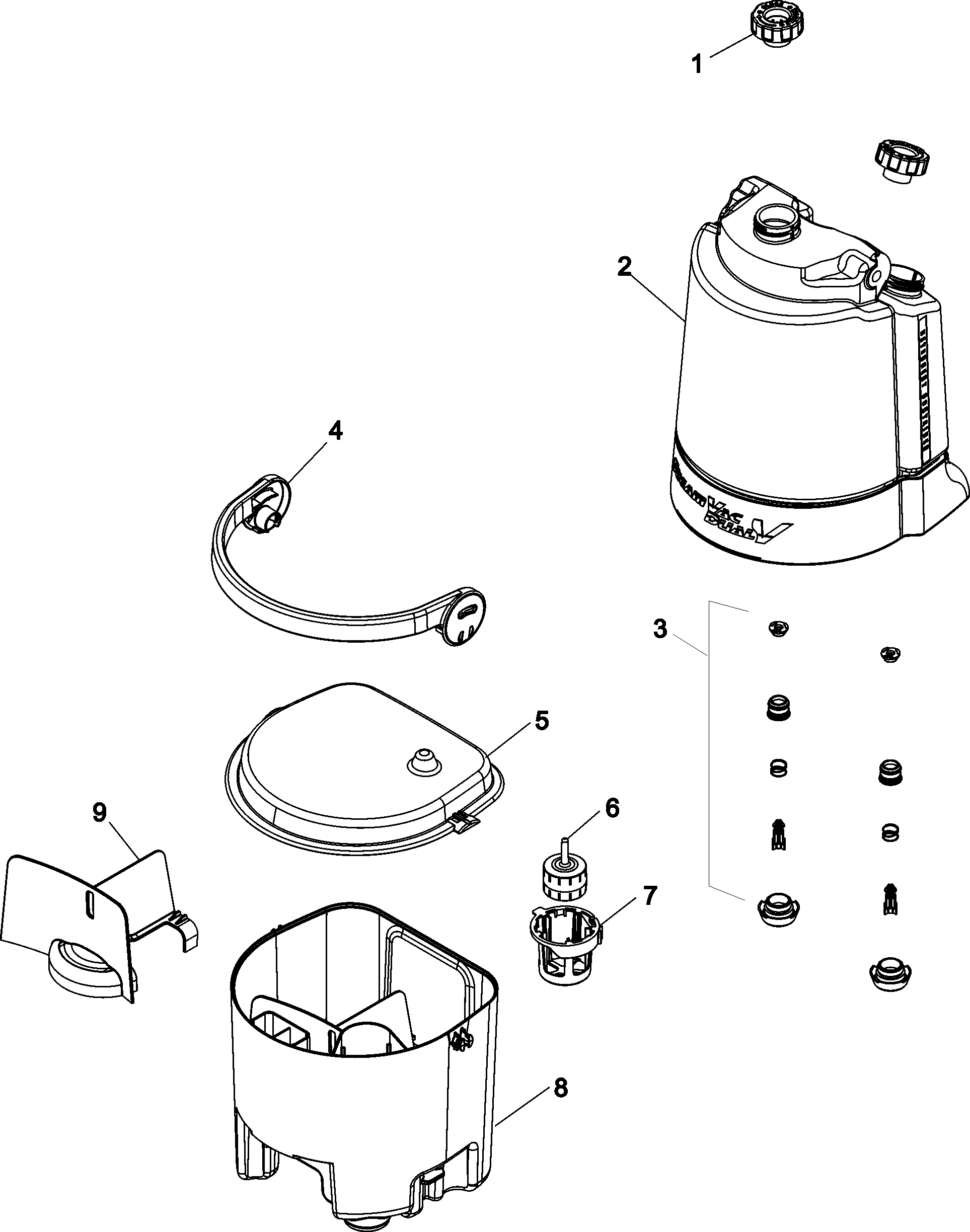 Hoover F7410-900 tanks diagram