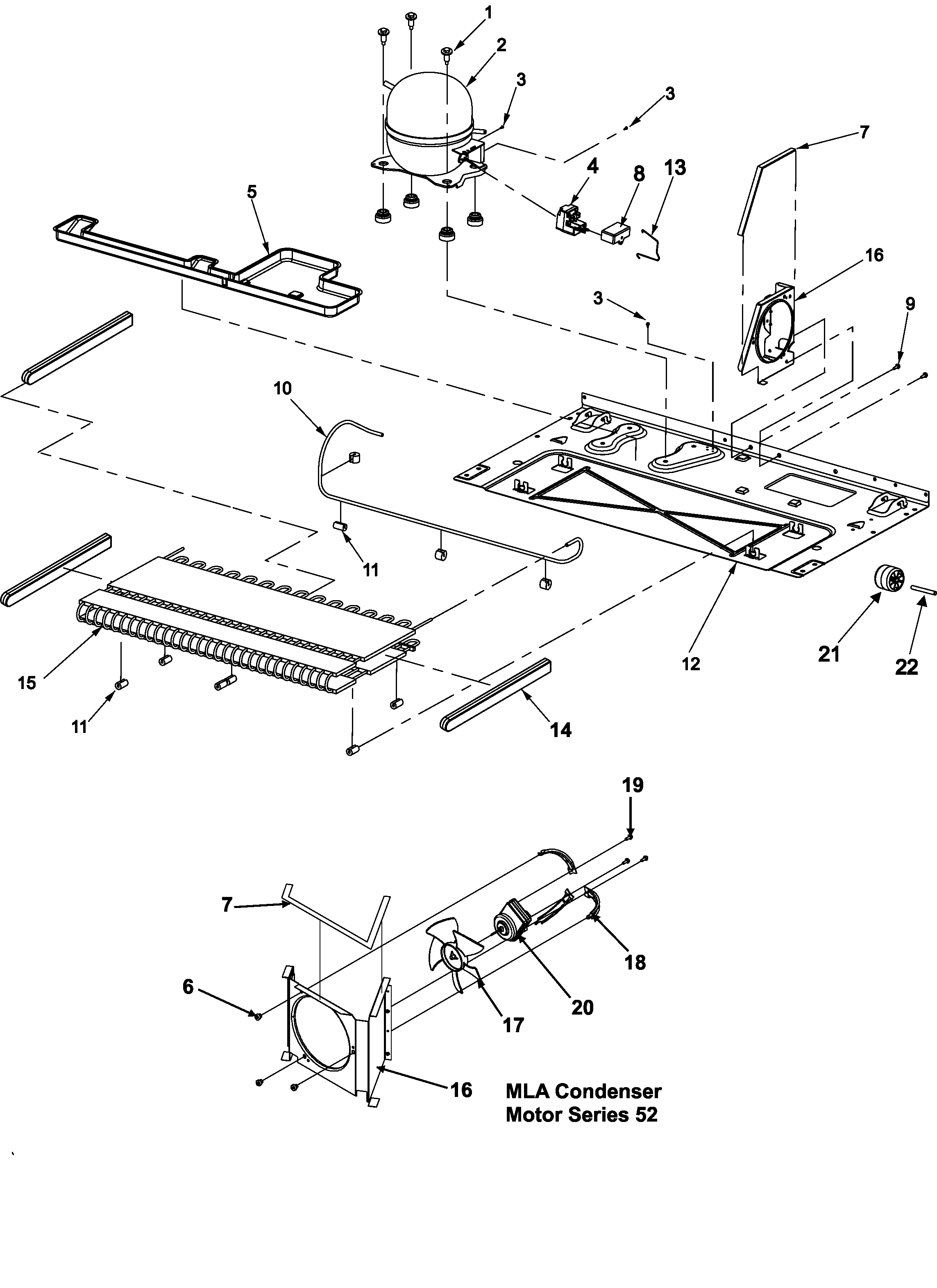 Amana ASD2625KEQ compressor diagram