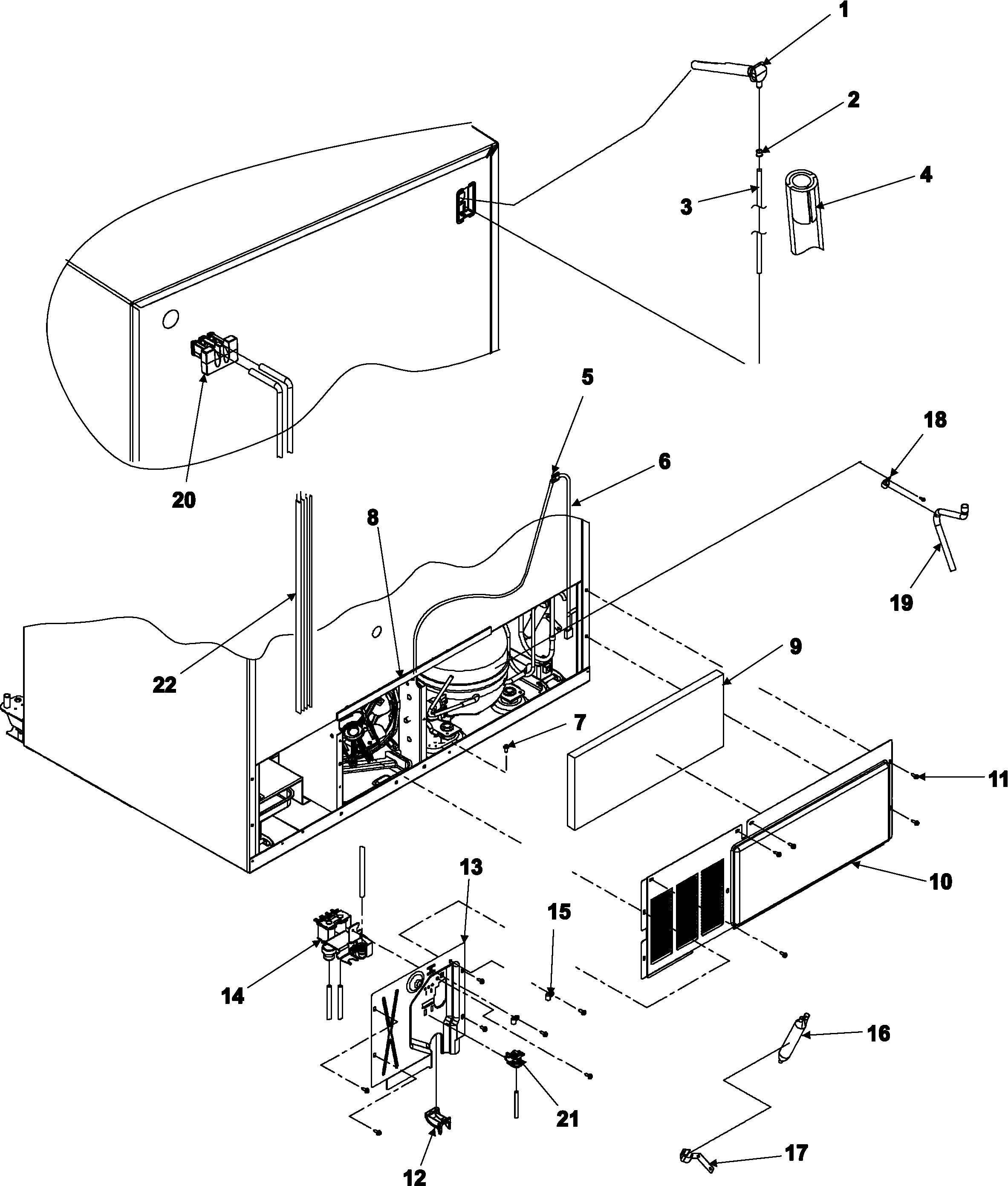 Amana ASD2625KES cabinet back diagram