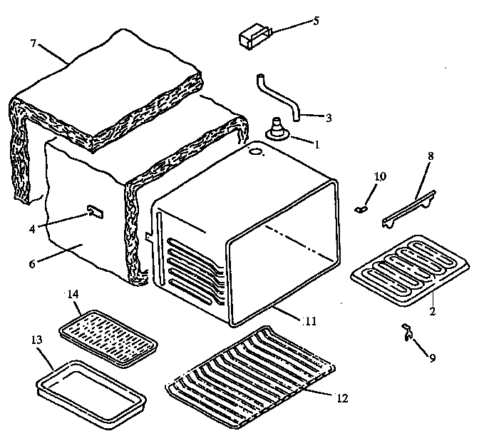 Amana CAR2T661LG-P1142621NLG oven assy diagram