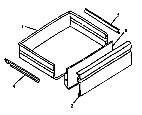 Modern Maid PHU202UK-P1130734NK storage drawer diagram