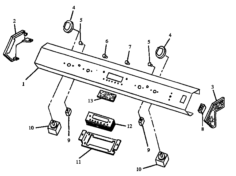 Caloric EST3102W-P1130627NW control panel diagram