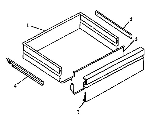 Caloric EST3102W-P1130627NW storage drawer diagram