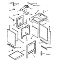 Caloric ESF31002W-P1142609NW cabinet assy diagram