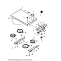 Amana CAK2T30E2-P1131582NE cooktop assy diagram