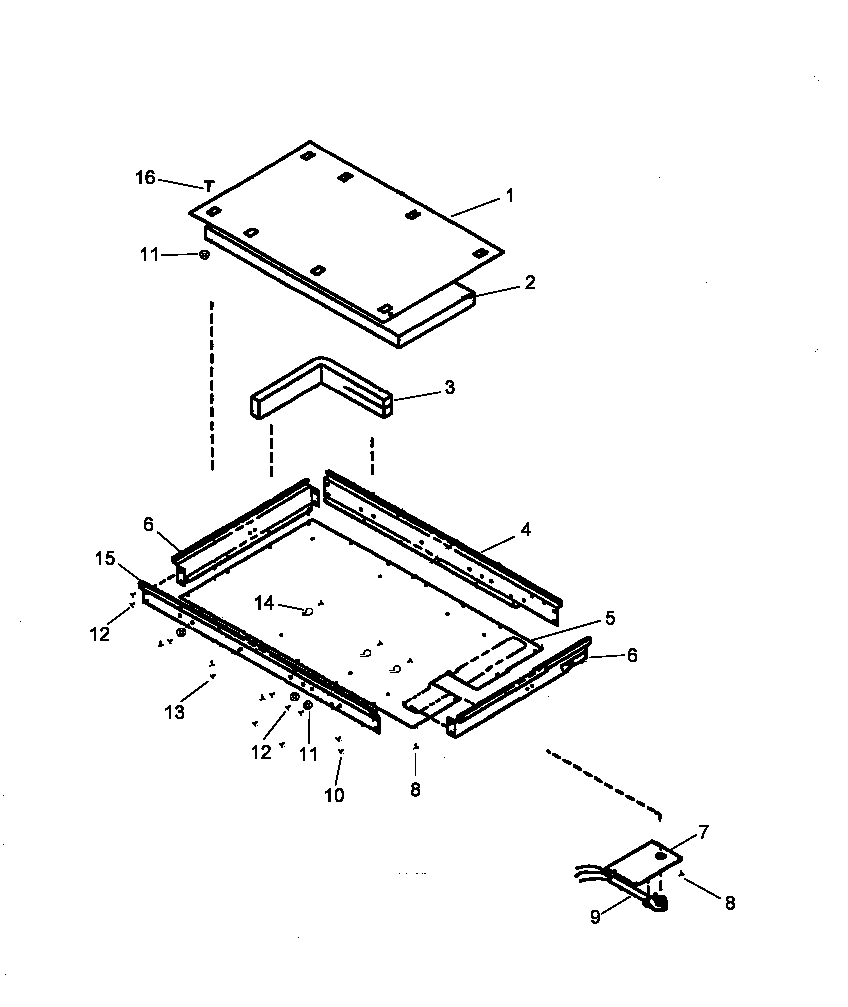 Amana CAK2T30E2-P1131582NE heater box assy diagram