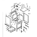 Caloric RST310UL-P1130738NL oven cavity assy diagram