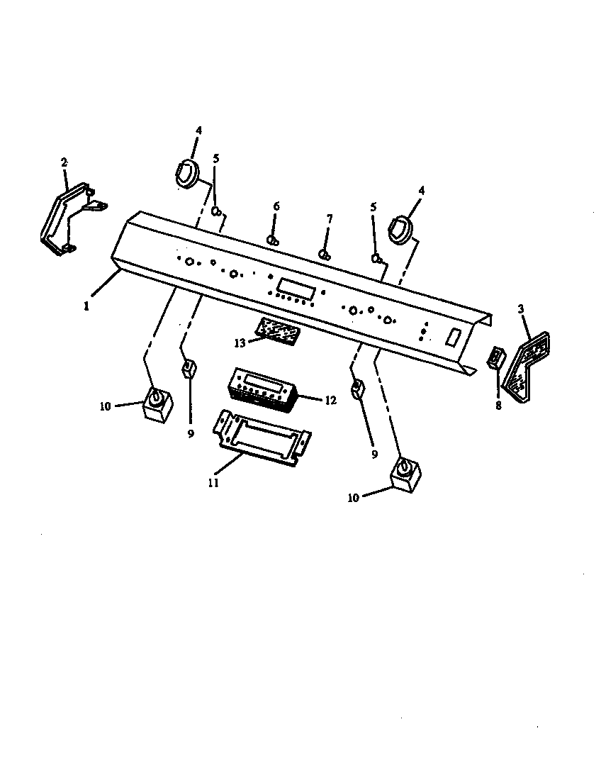 Amana ARS636E-P1130623NE control panel parts diagram