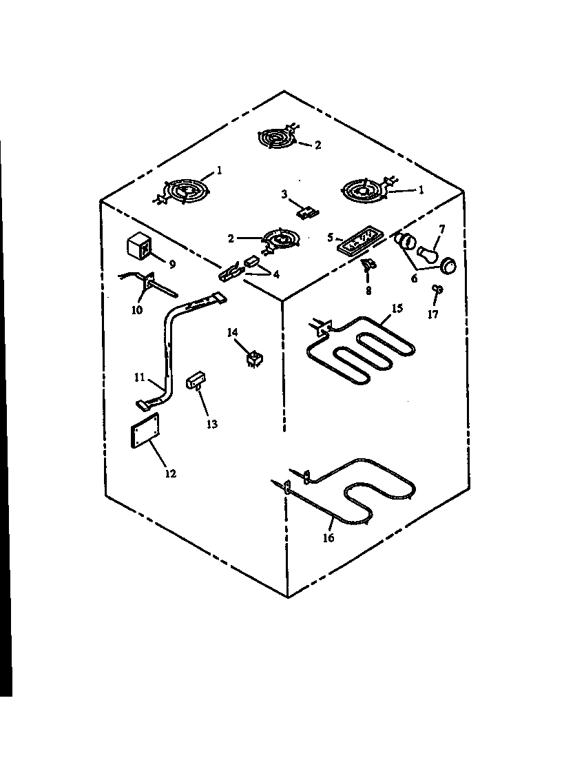 Amana ARS636WW-P1130624N electrical components diagram
