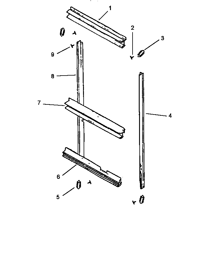 Amana ACO27DEW-P1172604SEW cabinet trim diagram