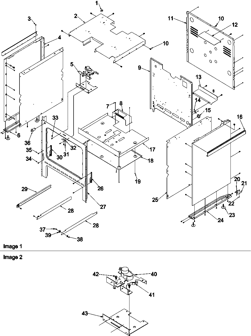 Amana ARGS7650LL-P1130752NLL cabinet diagram