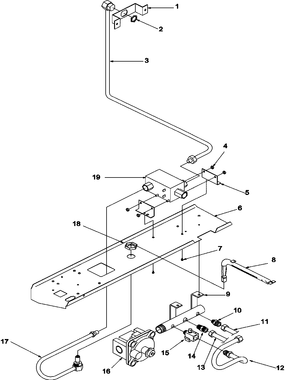 Amana ARGS7650LL-P1130752NLL gas supply diagram