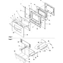 Amana ARGS7650LL-P1130756NLL oven door & storage drawer diagram