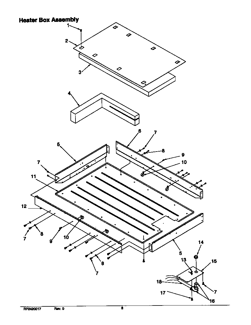Amana CAK2T30E2-P1131597NE heater box assy diagram