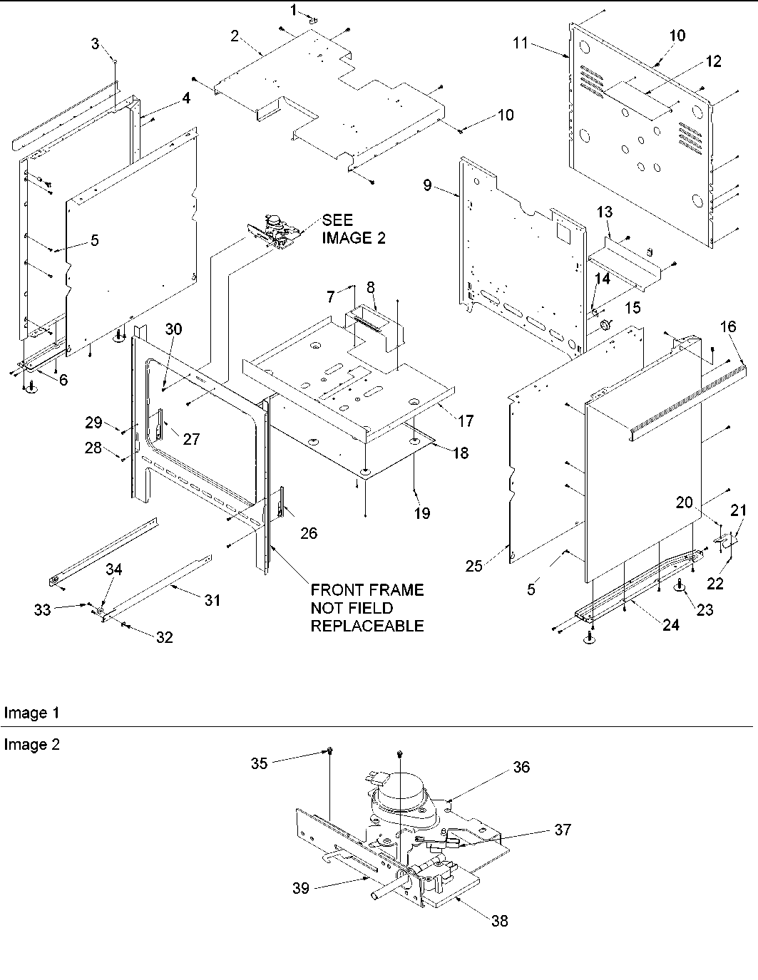 Amana ARGS7650E-P1130764NE cabinet diagram