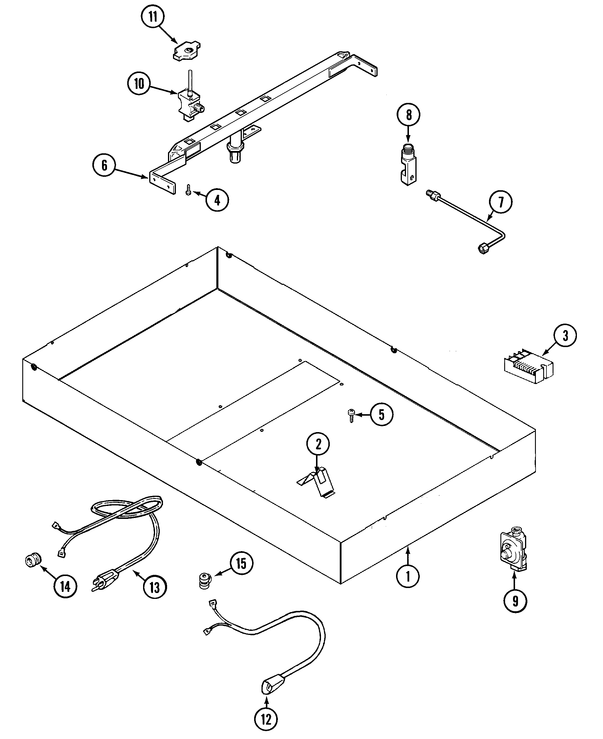 Jenn-Air CVGX2423Q body diagram