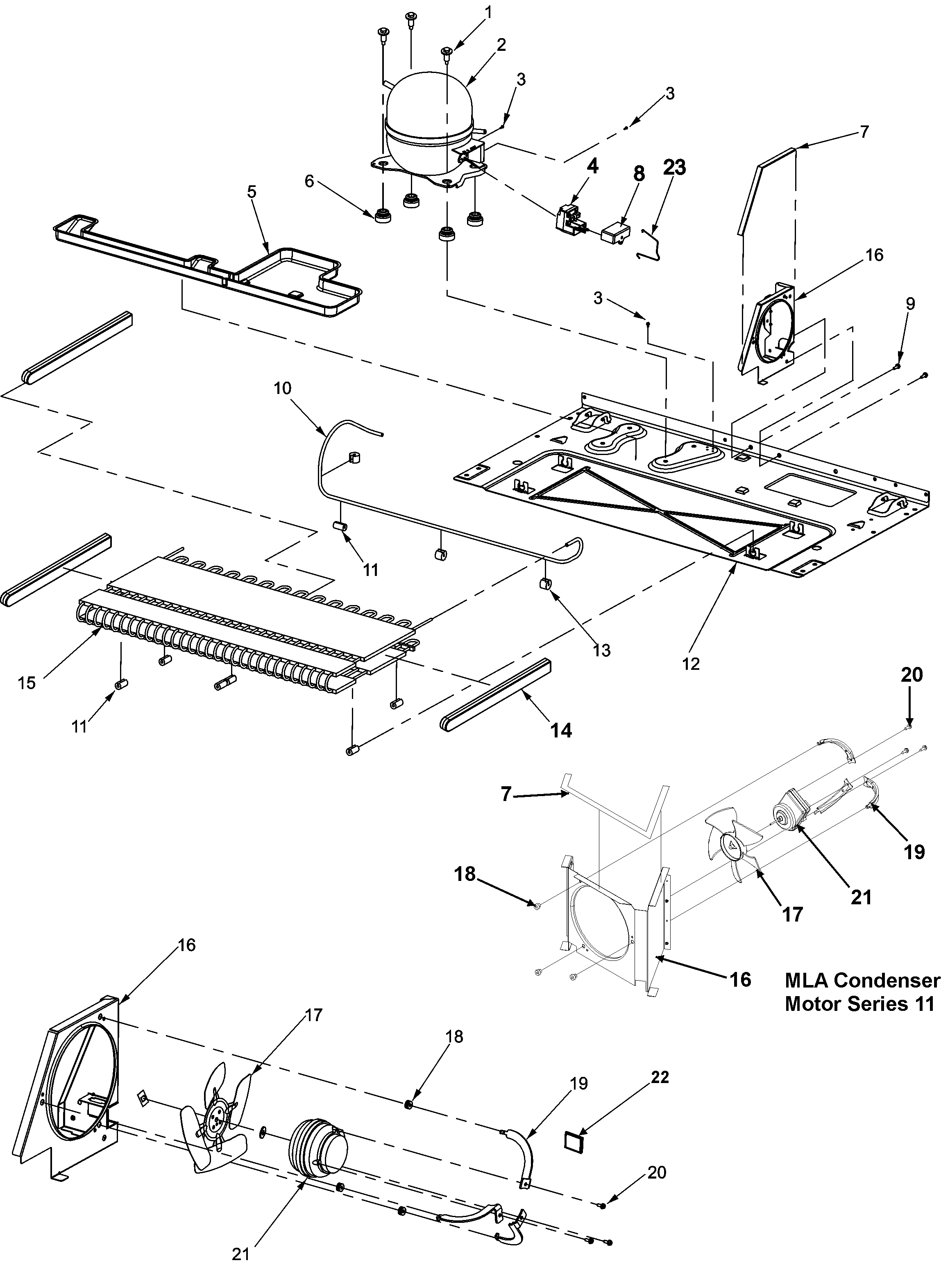 Amana ACD2234HRS compressor diagram