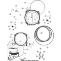 Maytag PDET910AYW tumbler diagram