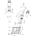 Maytag PDET910AYW base, heater & motor diagram