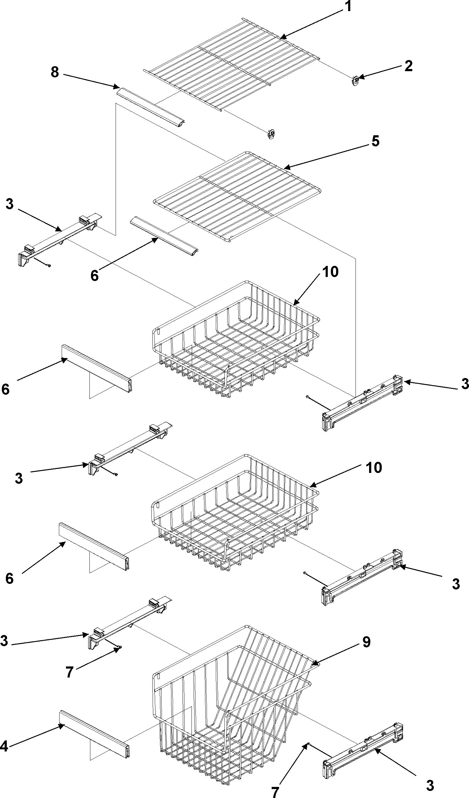 Gaggenau RS4951000W0 fz shelf diagram