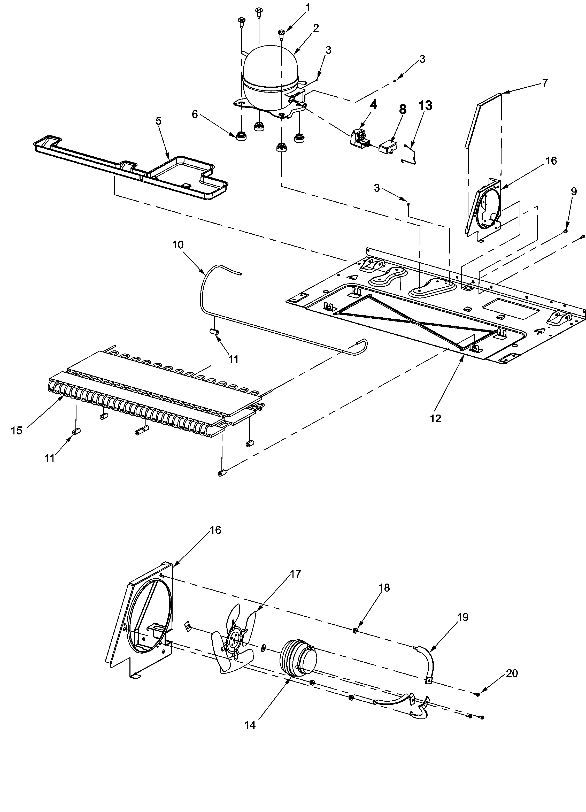 Gaggenau RS4951000W0 compressor diagram