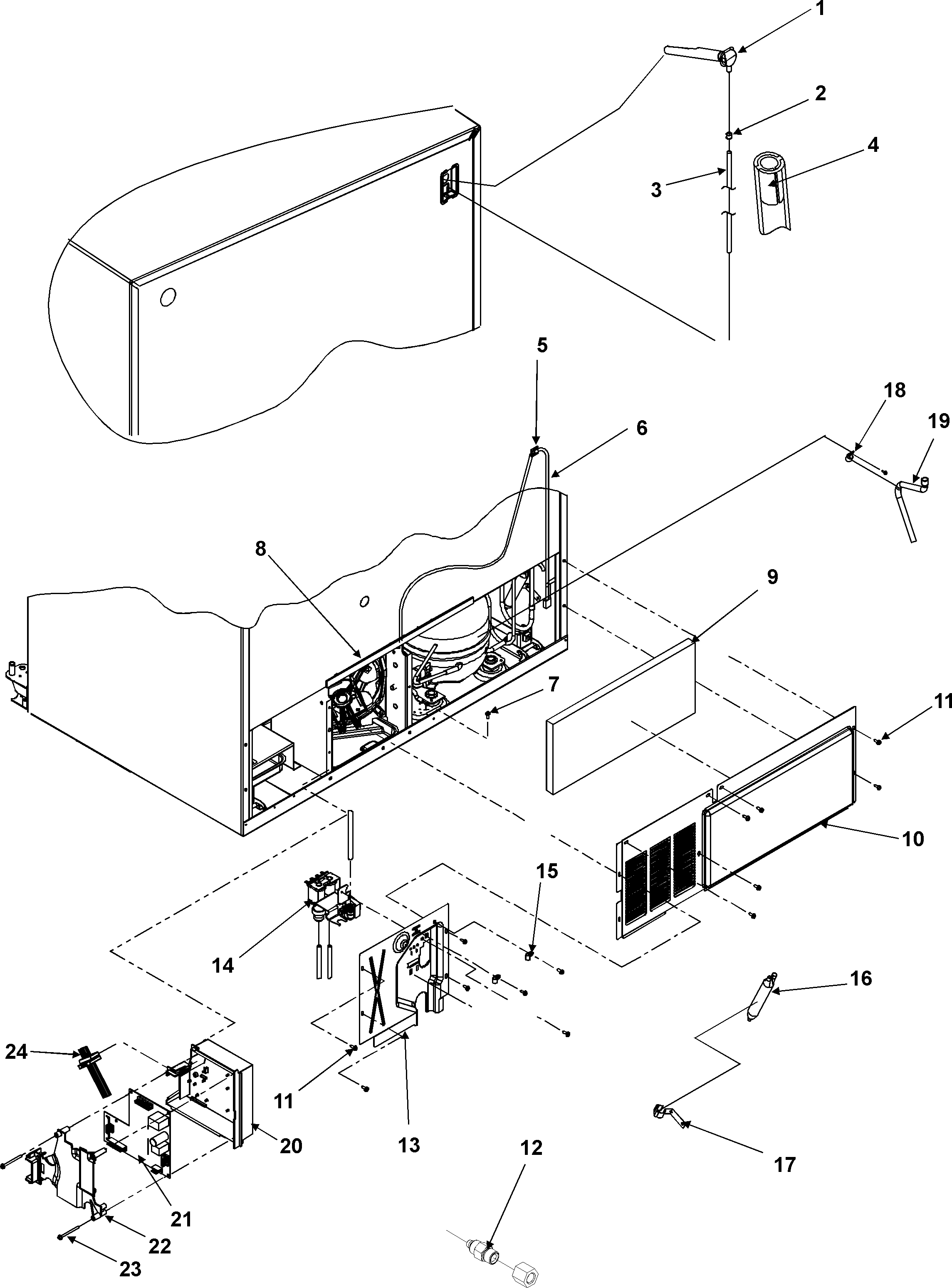 Amana AC2228HEKS0 cabinet back diagram