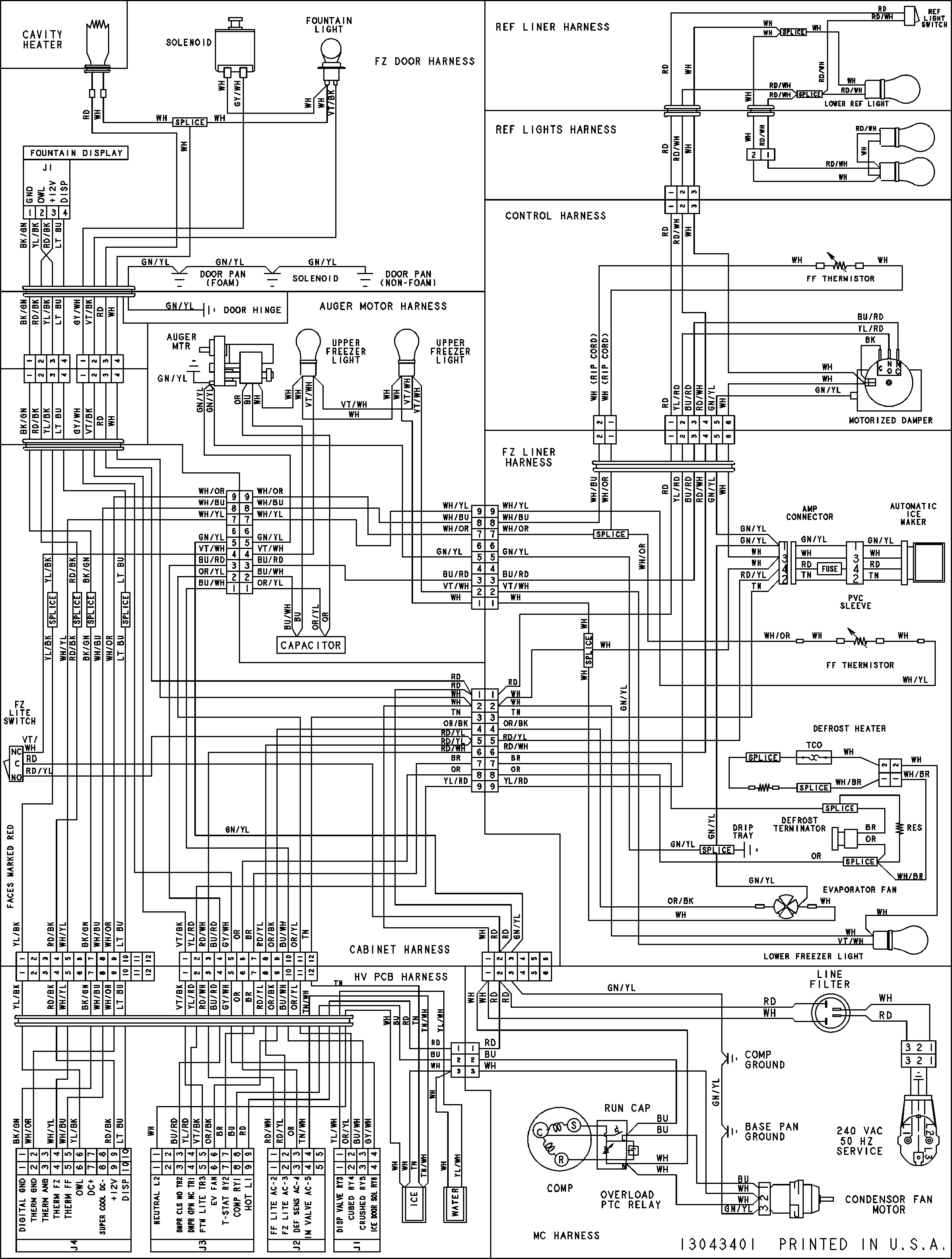 Amana AC2228HEKS0 wiring information diagram