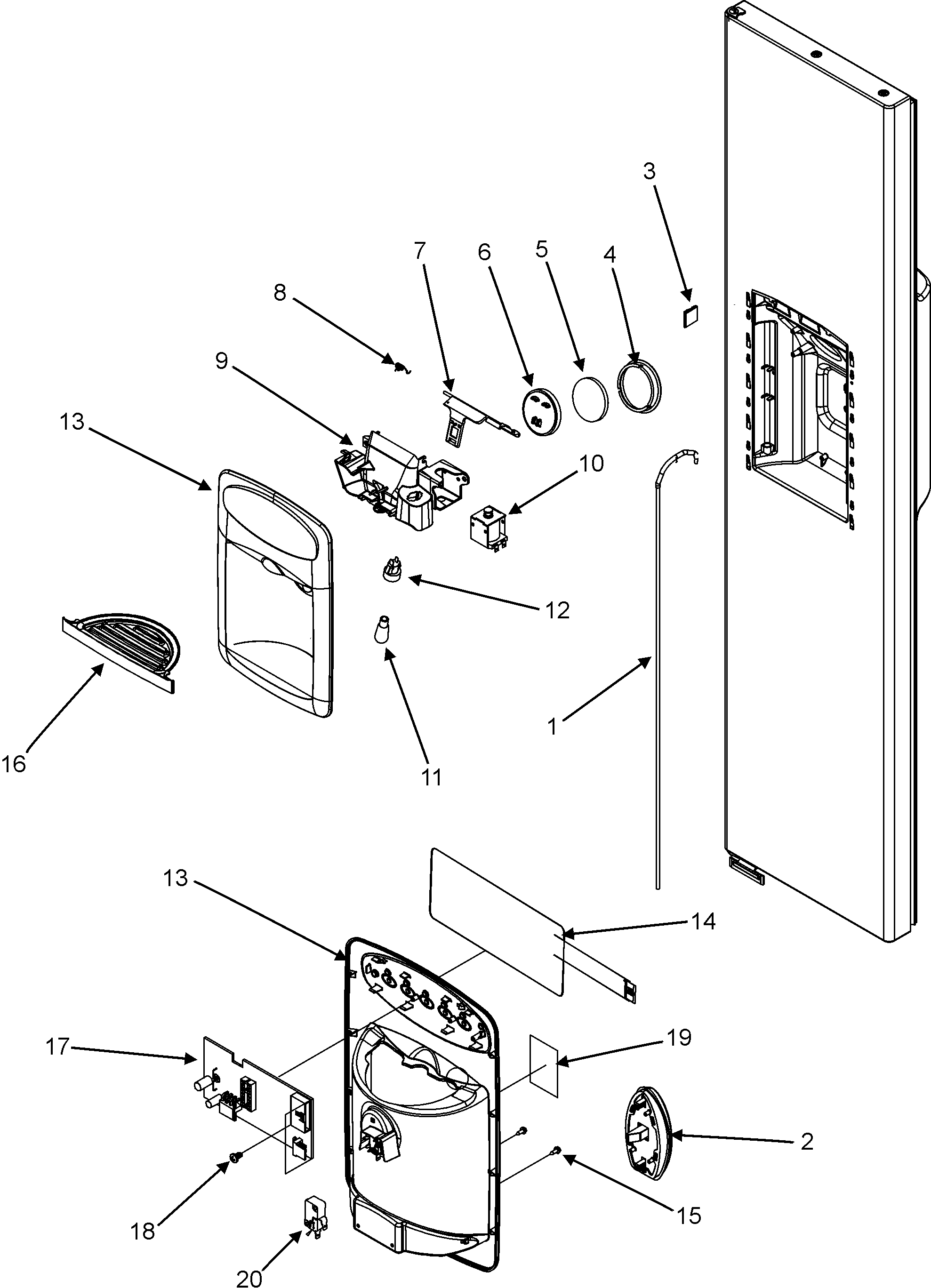 Jenn-Air JSD2695KGW fountain diagram