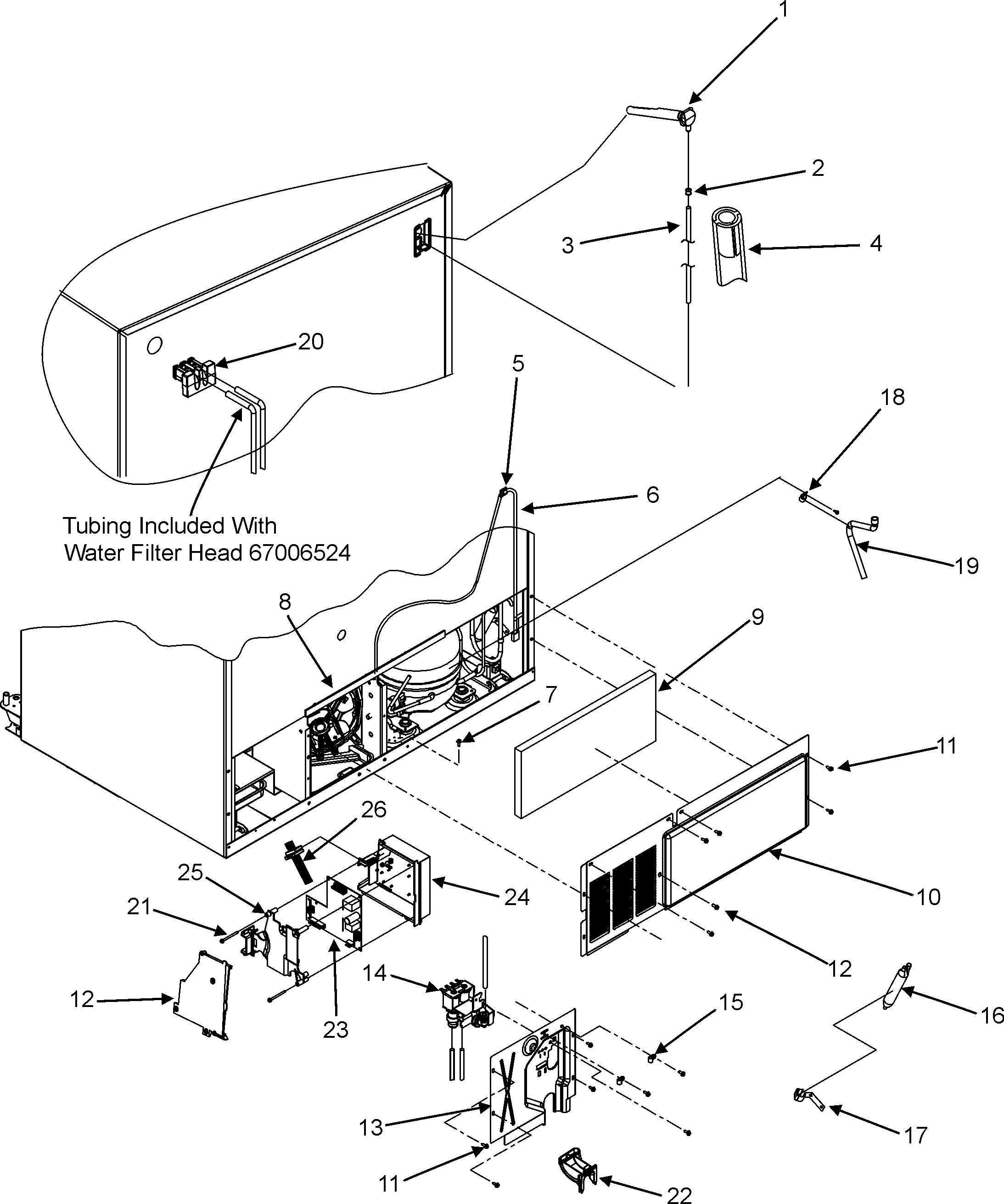 Jenn-Air JSD2695KGW cabinet back diagram