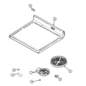 Magic Chef CER3760ACW top assembly diagram
