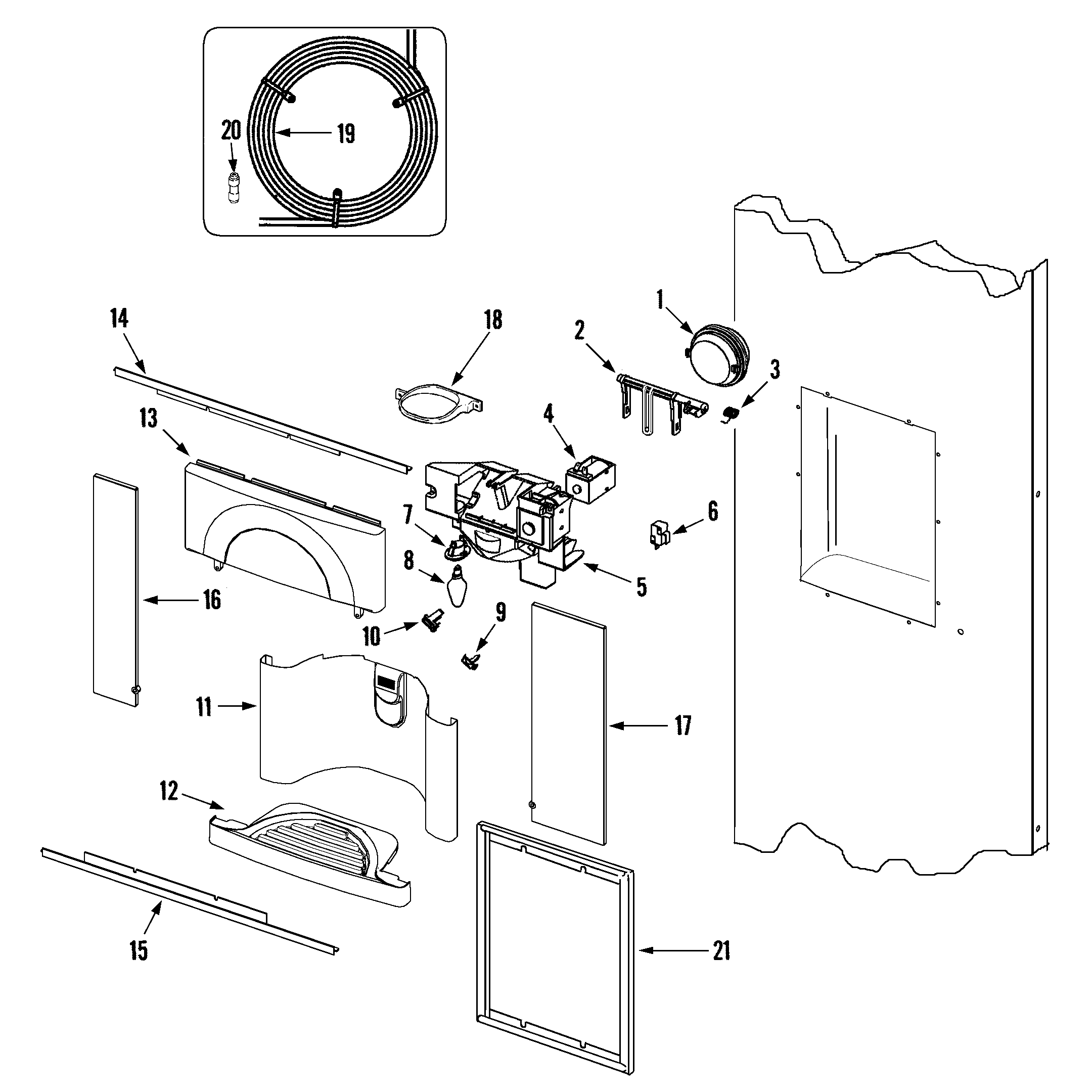 Jenn-Air JS48CSDWFA fountain diagram