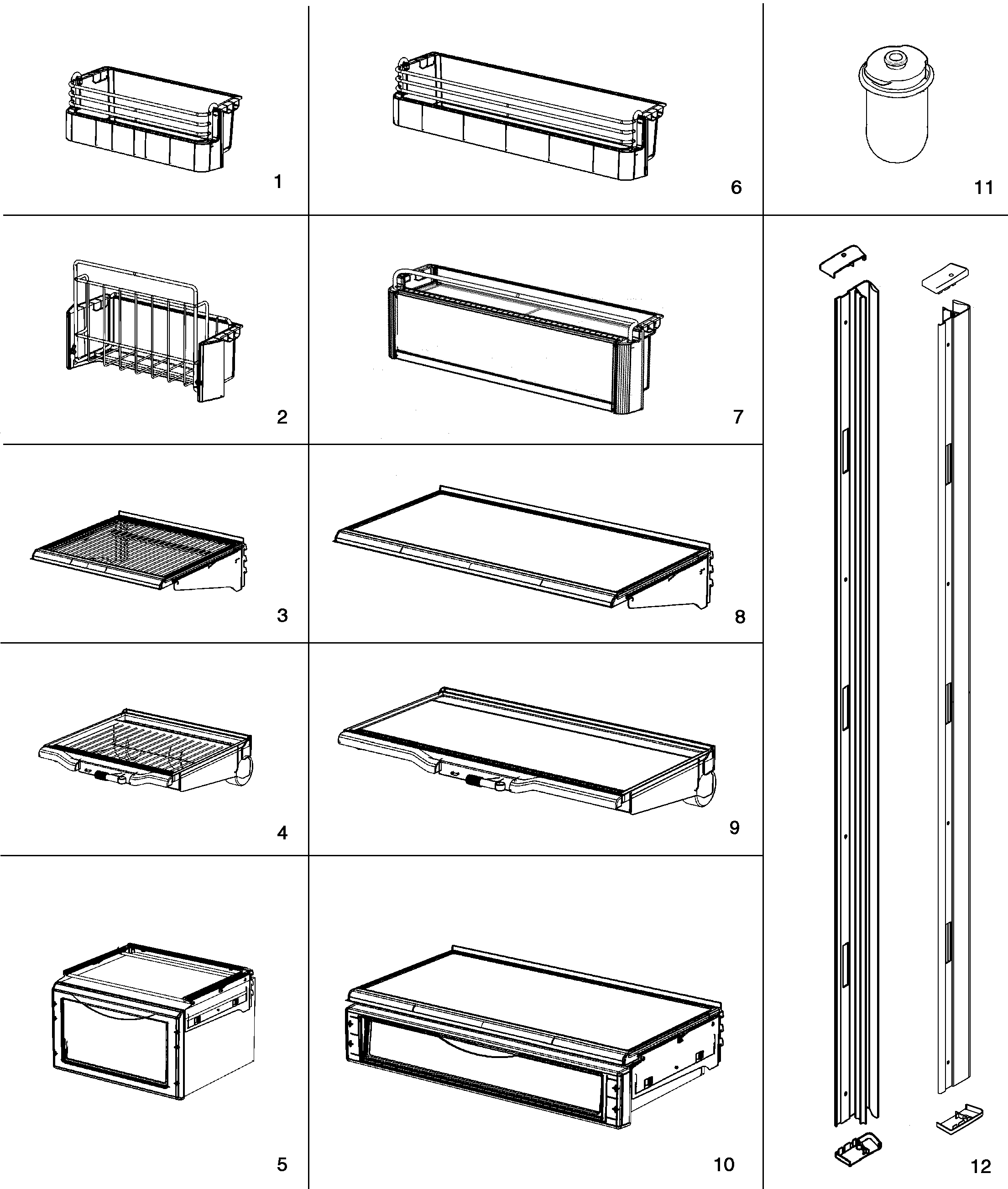 Jenn-Air JS48FBFXFA accessories diagram