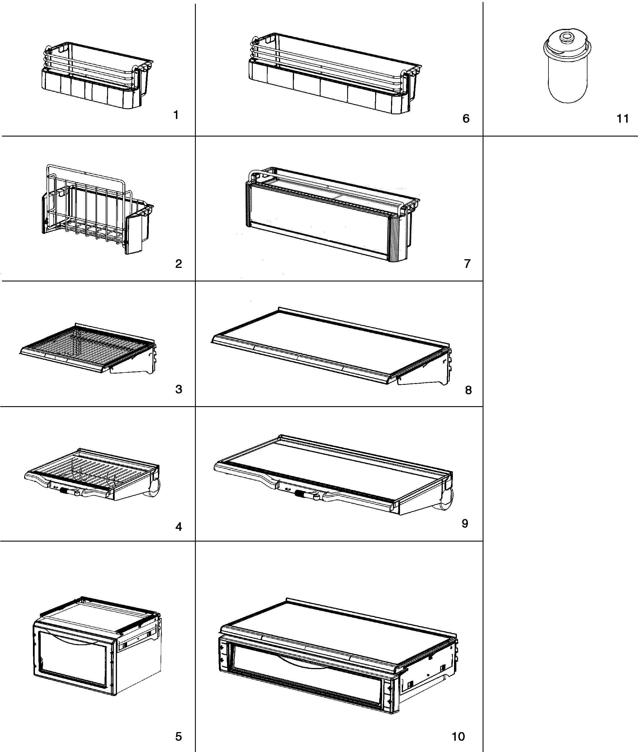 Jenn-Air JS48SEFXFA accessories diagram