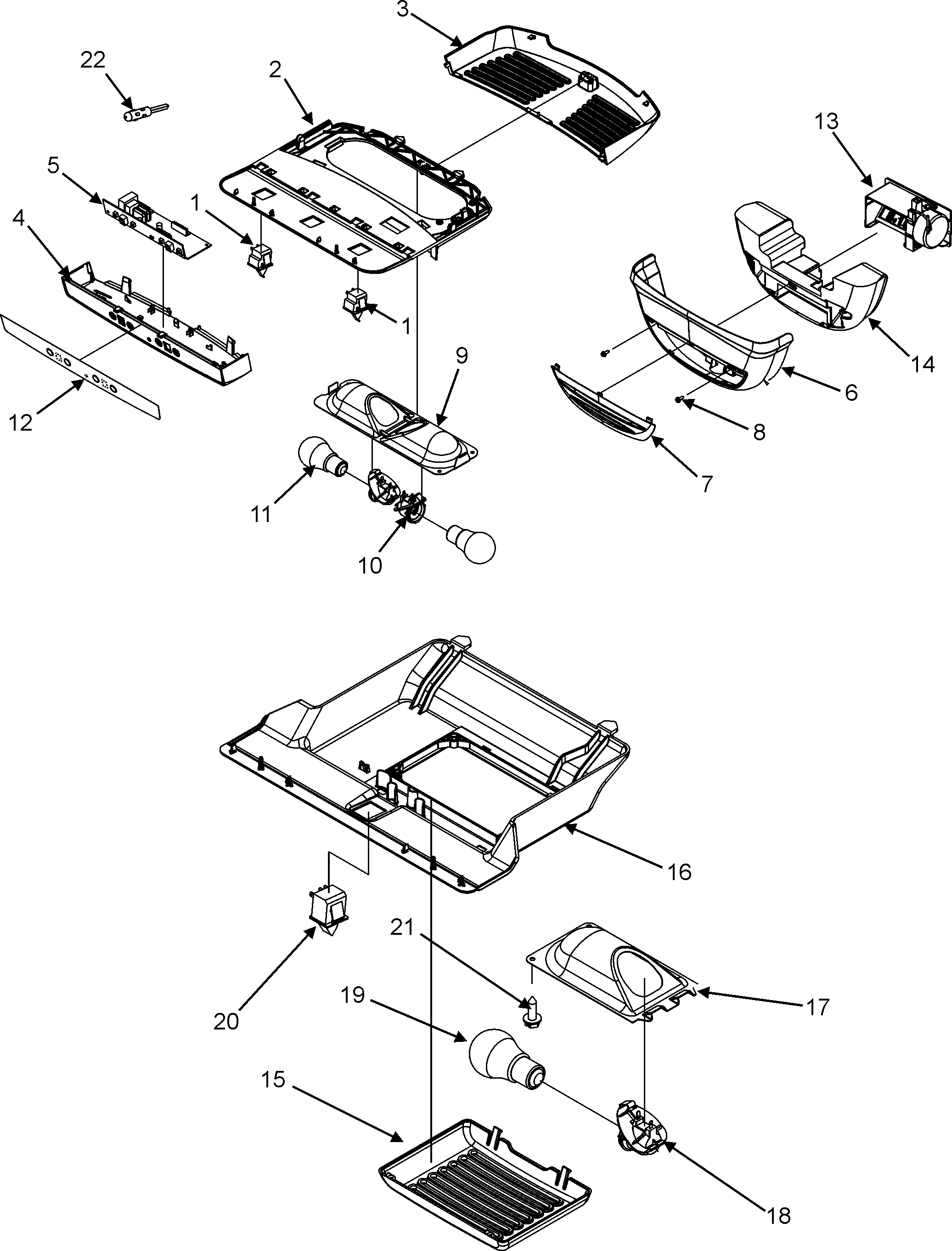 Amana ABB2222FEW0 controls diagram