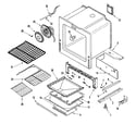 Maytag MGS5875BDB oven/base diagram