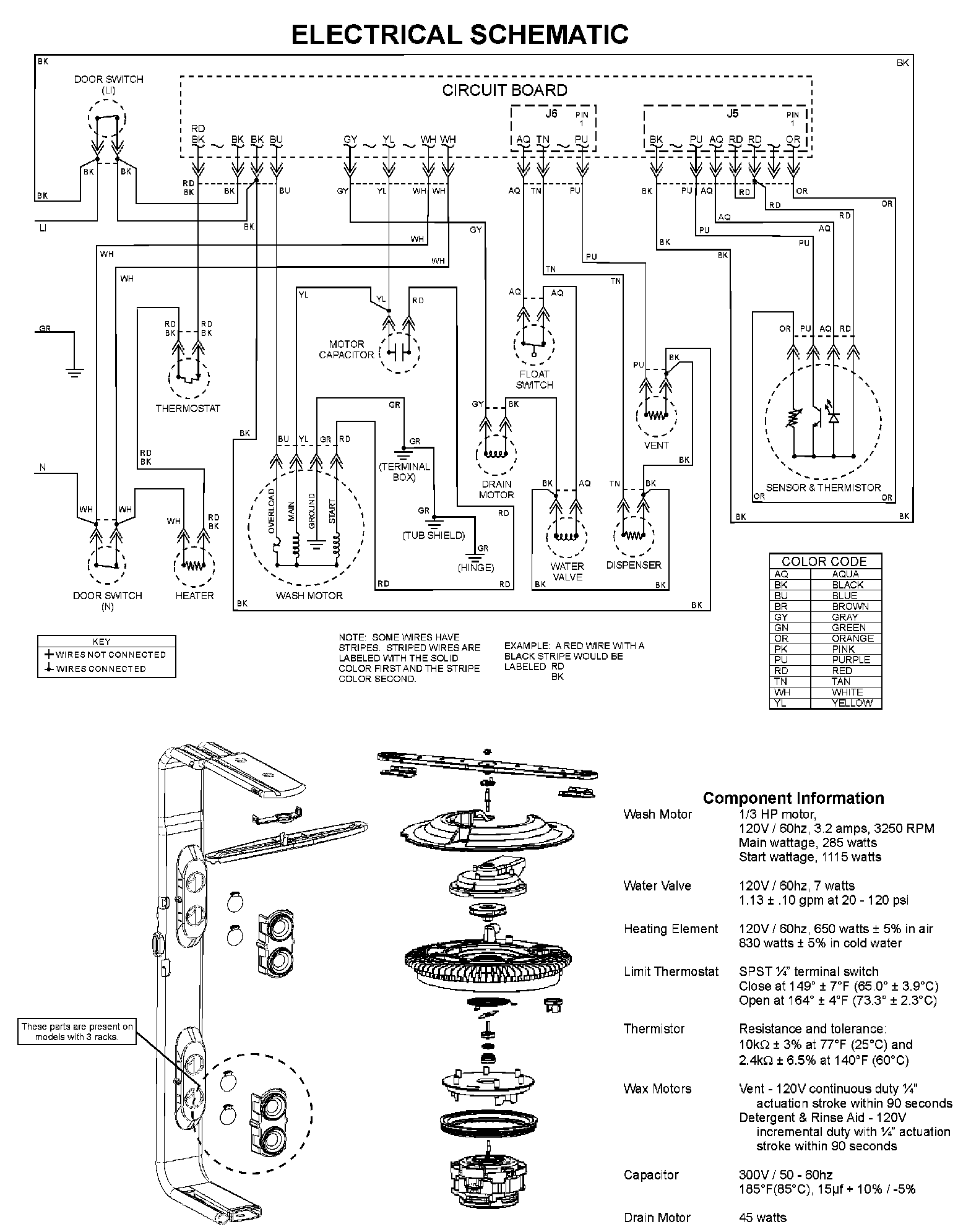 Maytag MDB5651AWS wiring information diagram
