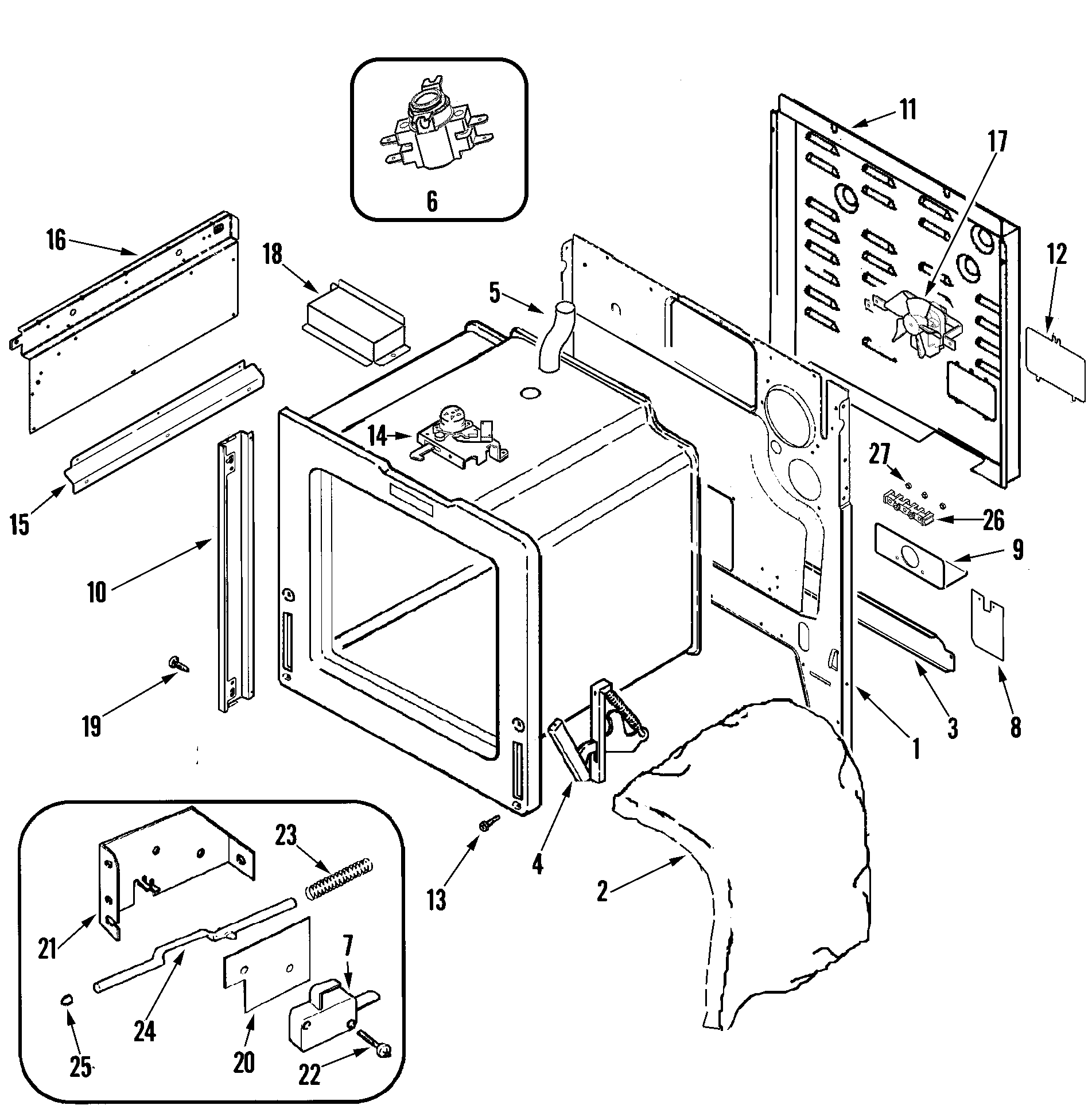 Jenn-Air JES9900BAS body diagram