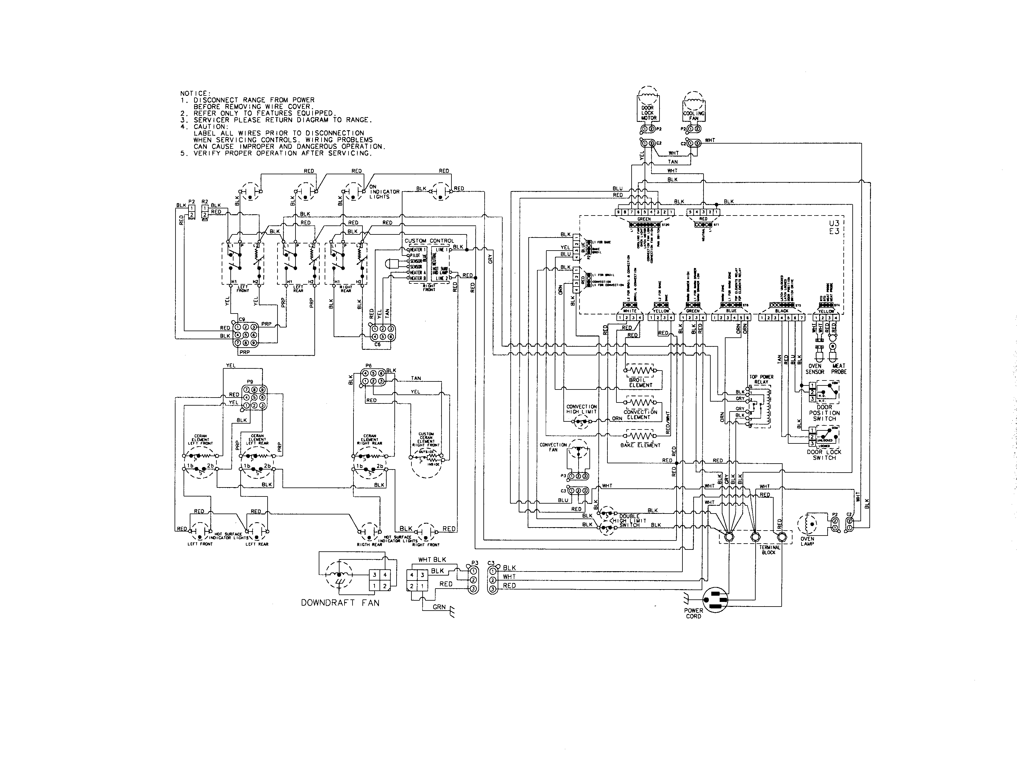 Jenn-Air JES9900BCS wiring information diagram