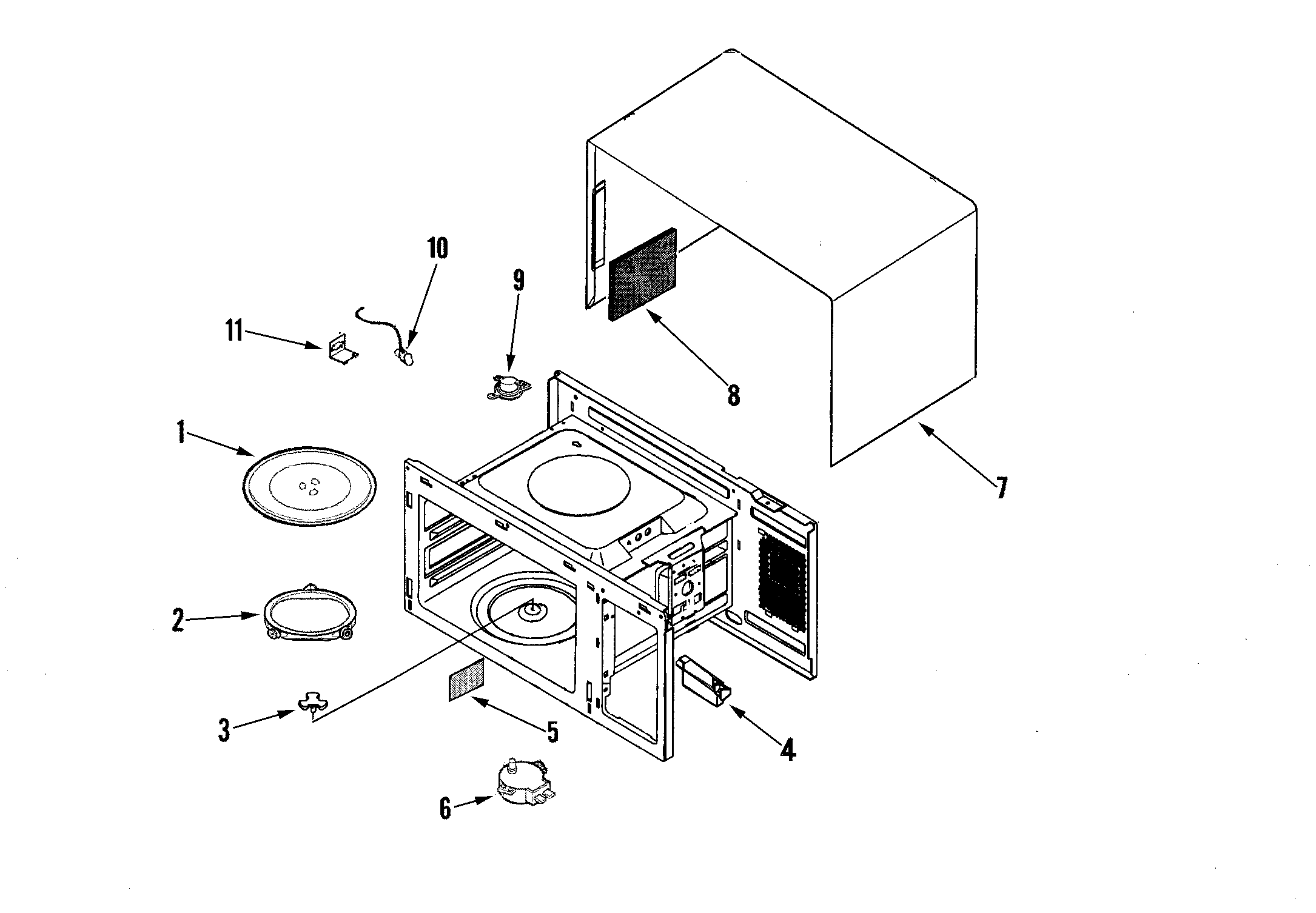 Maytag UMC5200BAW body/cavity diagram