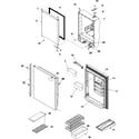 Kenmore 59667254600 refrigerator door diagram