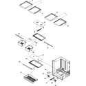 Kenmore 59667254600 refrigerator shelving diagram