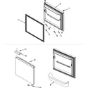 Maytag MBF2254HEW freezer door diagram