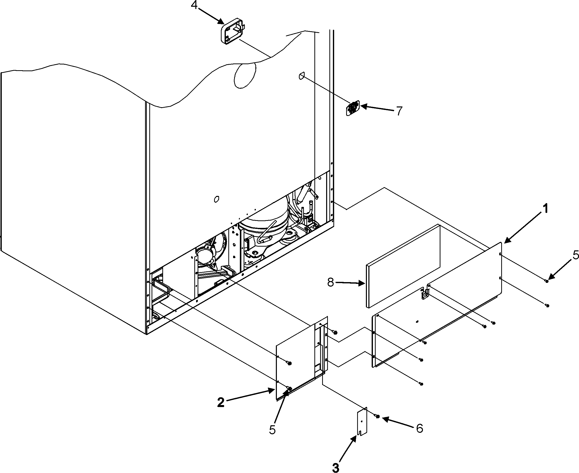 Maytag G32526PEKS cabinet back diagram