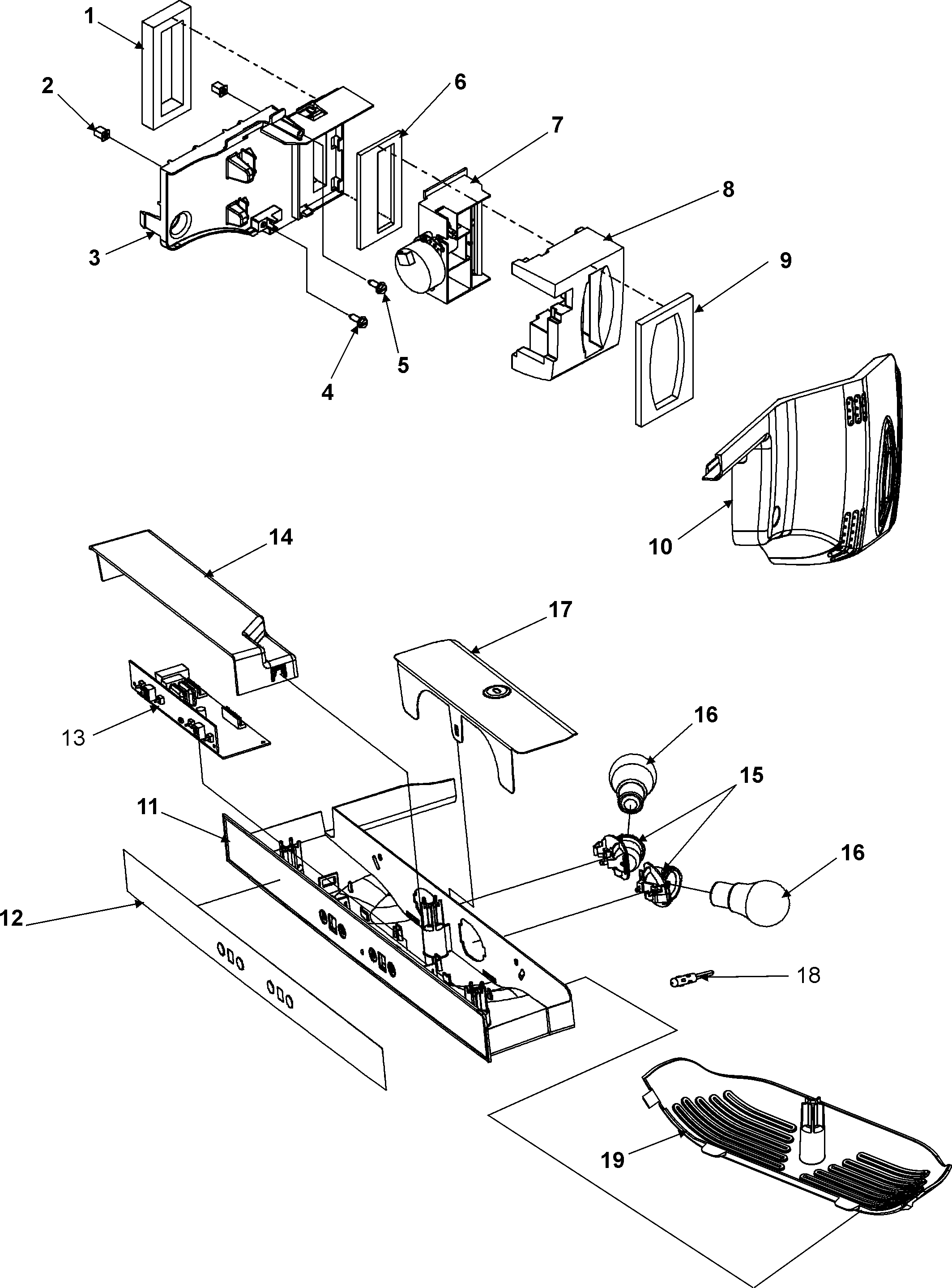 Amana AS2625PEKB controls diagram