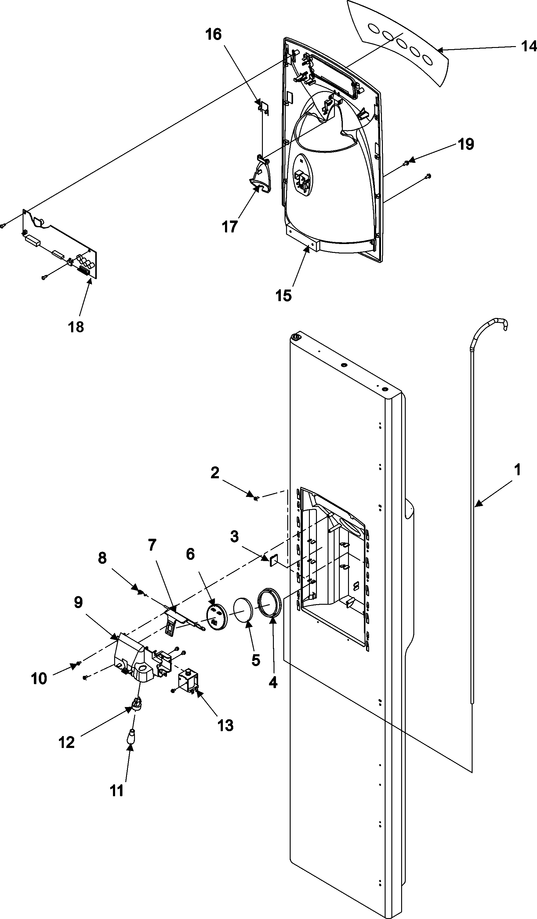 Kenmore 59657016600 fz door and facade diagram