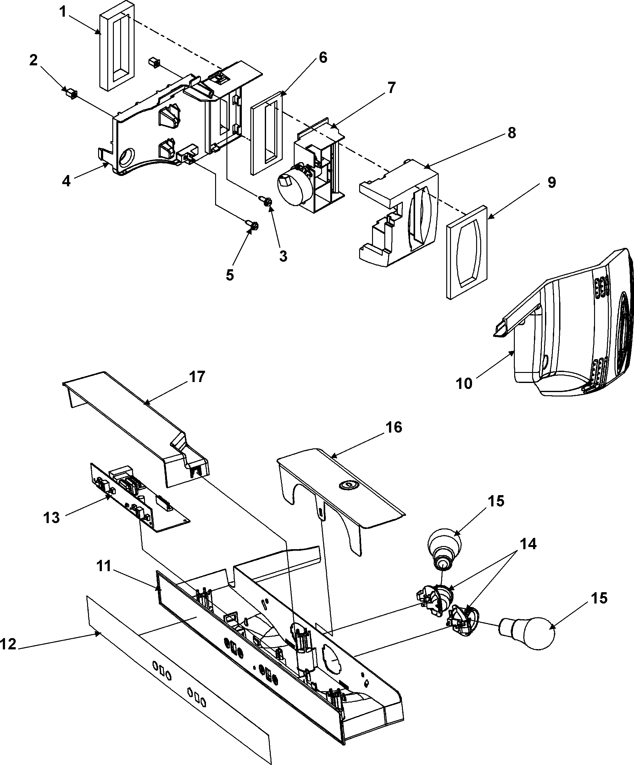 Kenmore 59657059600 controls diagram