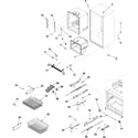 Amana ABB2527DEW2 interior cabinet & freezer shelving diagram