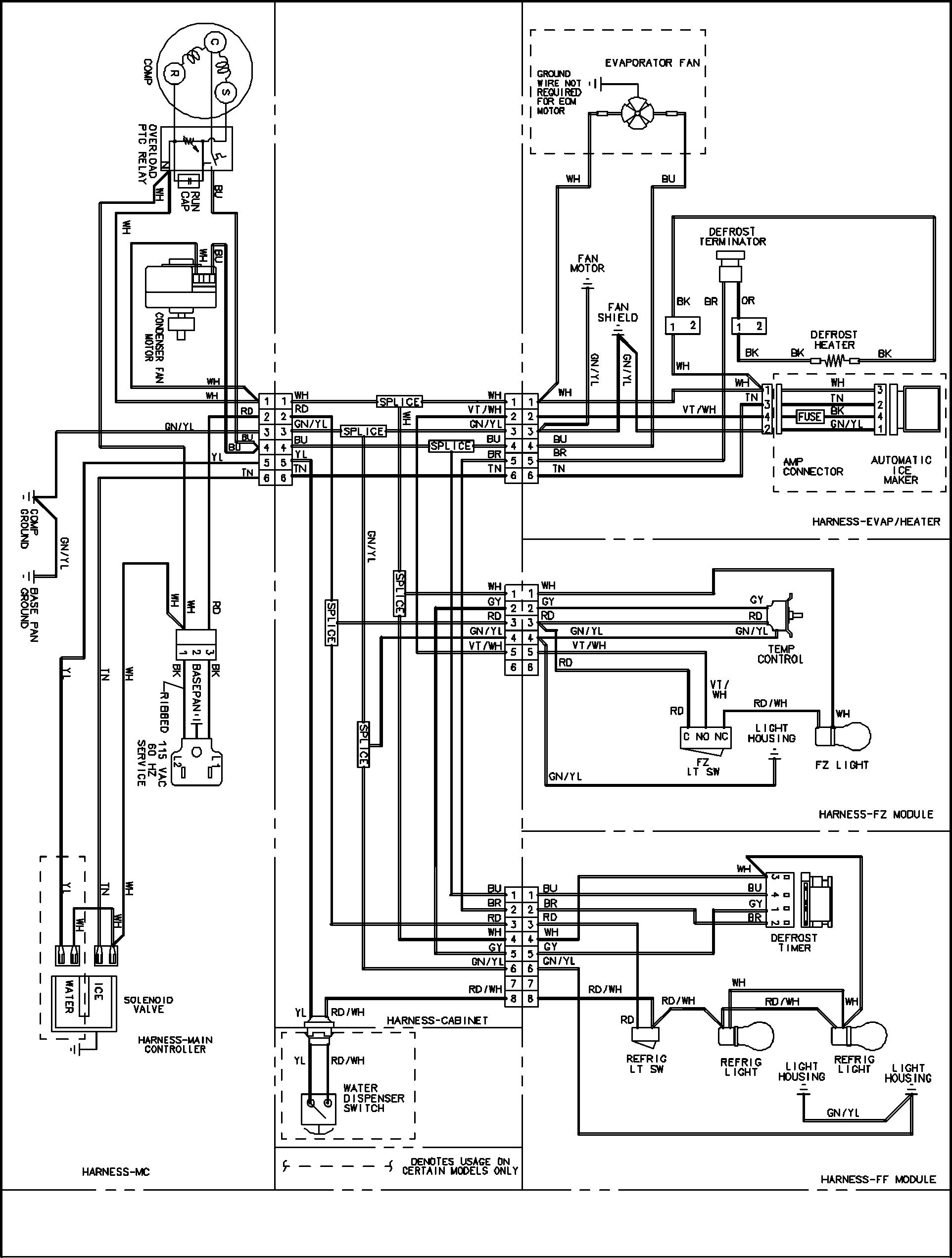 Maytag MBB1952HEQ wiring information (series 11) diagram
