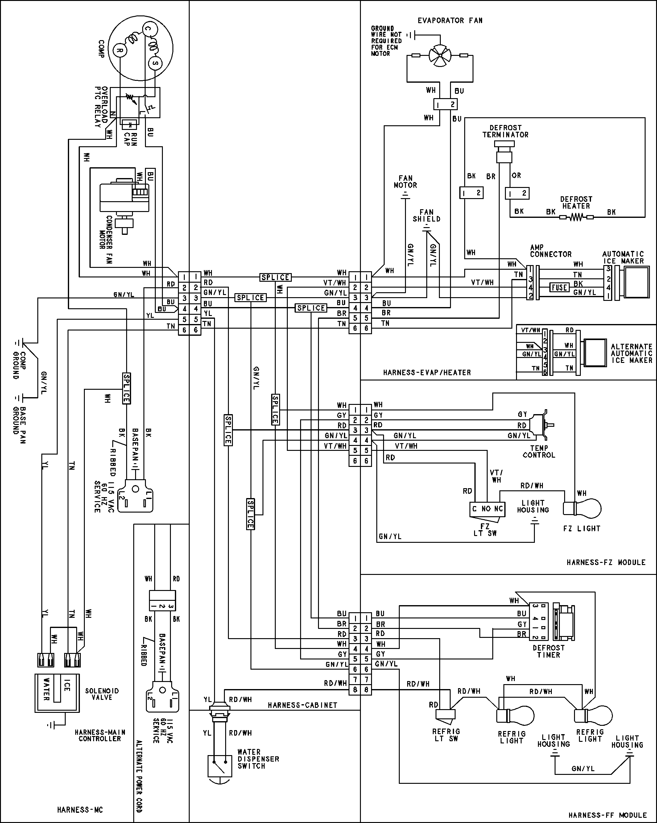 Maytag MBB1952HEQ wiring information (series 13) diagram