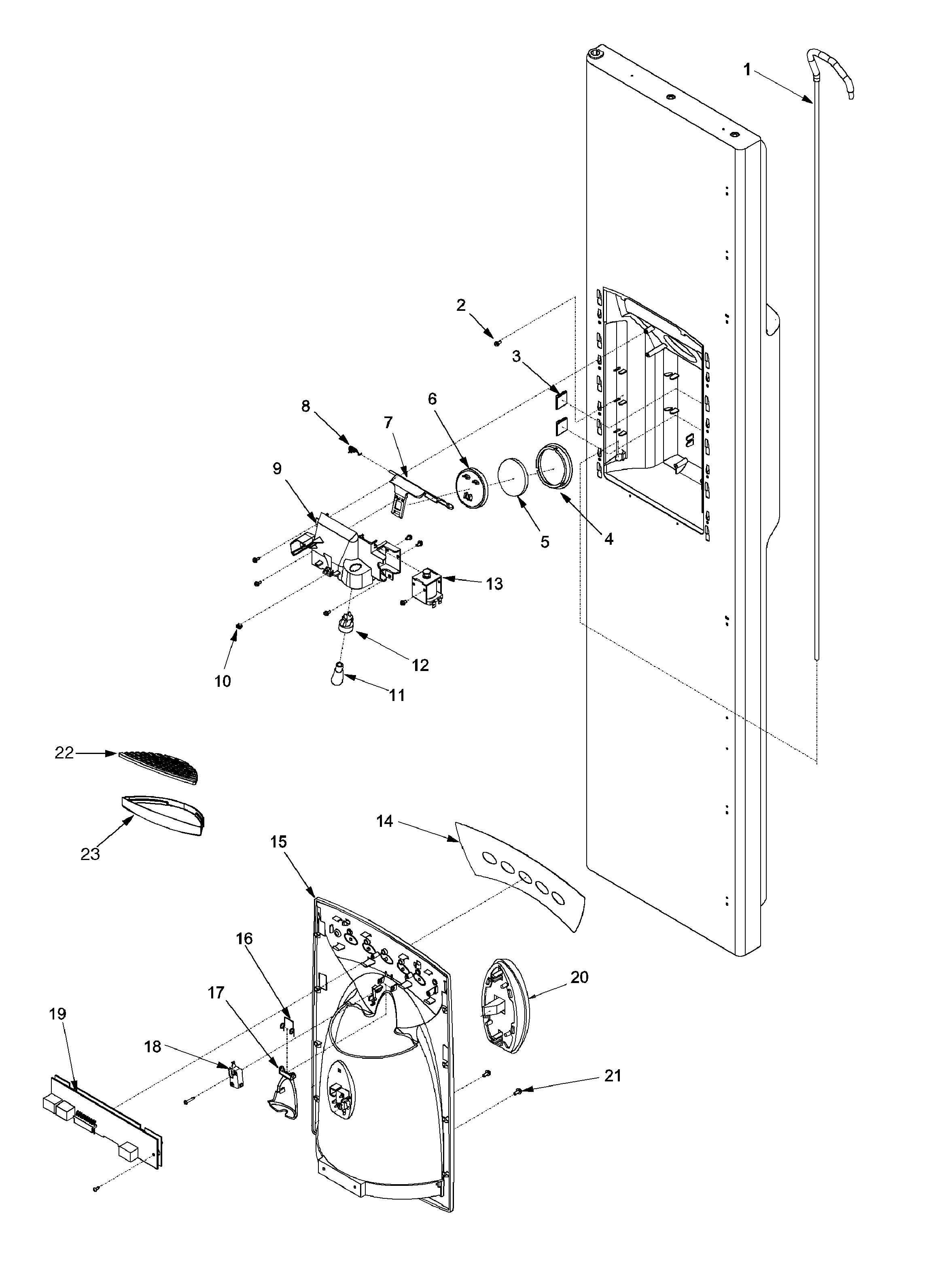 Amana ASD2622HRS fz door and facade series 50+ diagram